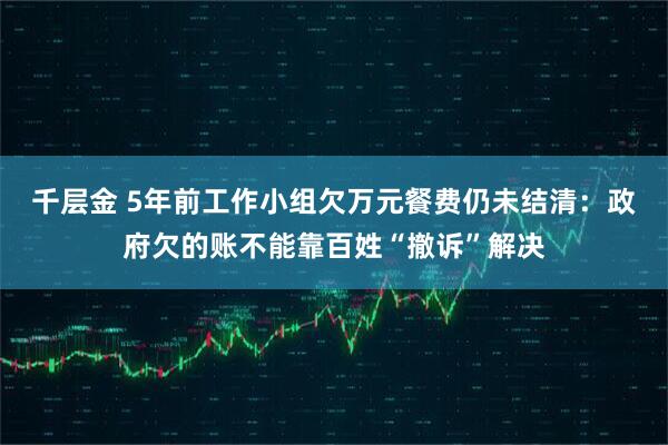 千层金 5年前工作小组欠万元餐费仍未结清：政府欠的账不能靠百姓“撤诉”解决